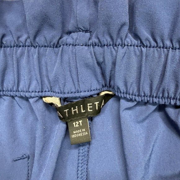 Athleta Pants Women's 12 Tall Skyline Featherweight Blue Paperbag Waist Cargo‎ - Picture 5 of 14